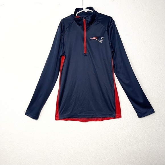 NFL New England Patriots youth Team Apparel 1/4 Zip Top size M 10/12 - Picture 2 of 10